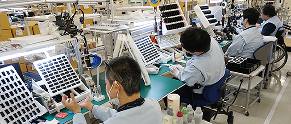 ソニー・太陽の製造ライン