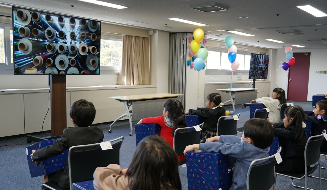 ランドセル贈呈式の写真