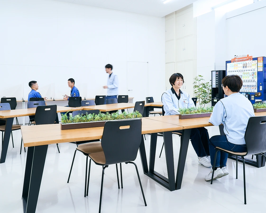 休憩スペースの写真