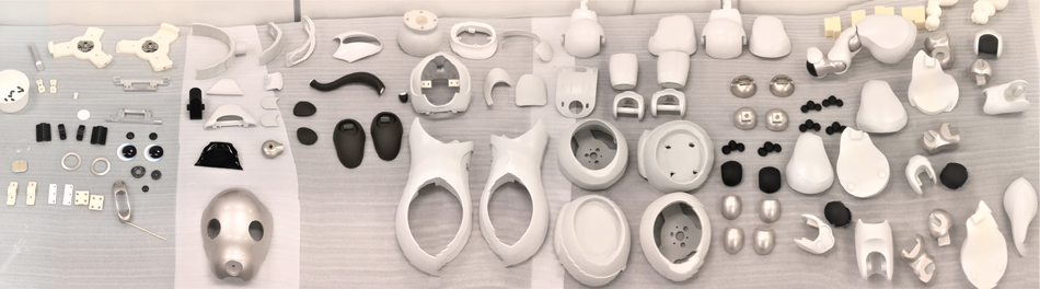 aibo2倍スケールモック構成部品 約160部